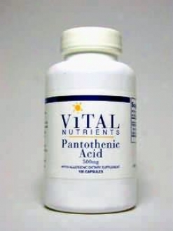 Vitla Nutrient's Pantothenic Acid 500 Mg 100 Caps