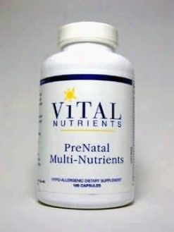 Vital Nutrient's Prenatal Multi-nutrients 180 Caps