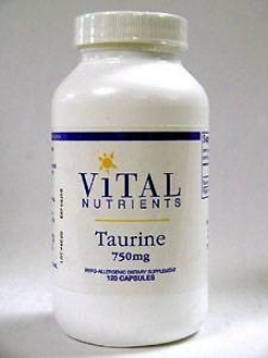 Vital Nutrient's Taurine 750 Mg 120 Caps