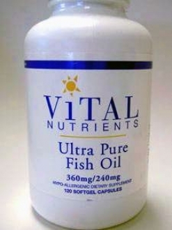Living Nutrient's Ultra Pure Fish Oil 1200 Mg 120 Gels