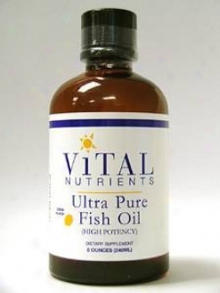 Vital Nutrient's Ultra Pure Fish Oil Liquid 8 Oz