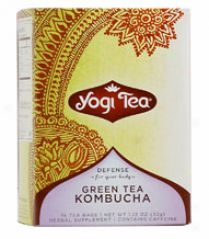 Yogi's Green Tea W/ Kombucha & Chinese Herbs 16tbags