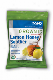 Zand Organic Lozenges Honey Lemno 18loz